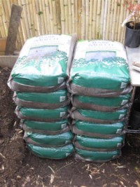 Fine bark mulch